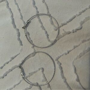 Silver Hoop Earrings